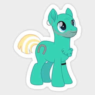 Black Pete pony Sticker